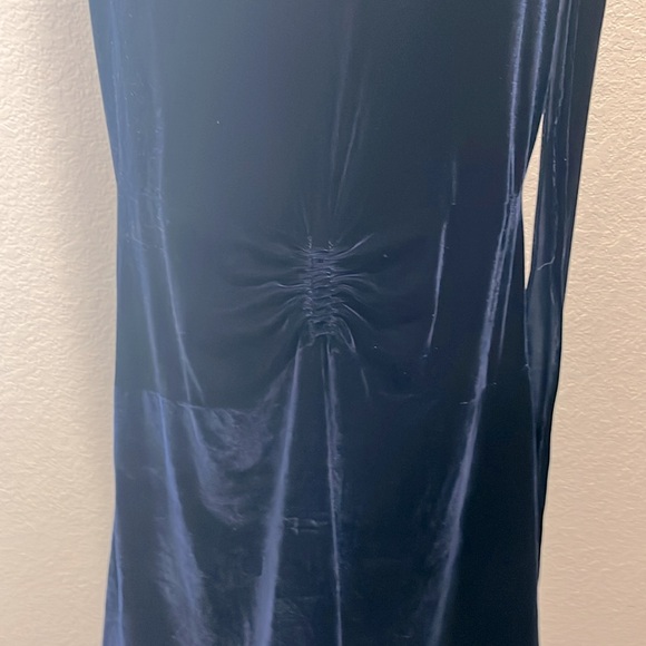 Jet Lag Vintage Great Gaspy Flapper Midnight Blue Dress with Attached Scarf - Picture 8 of 11